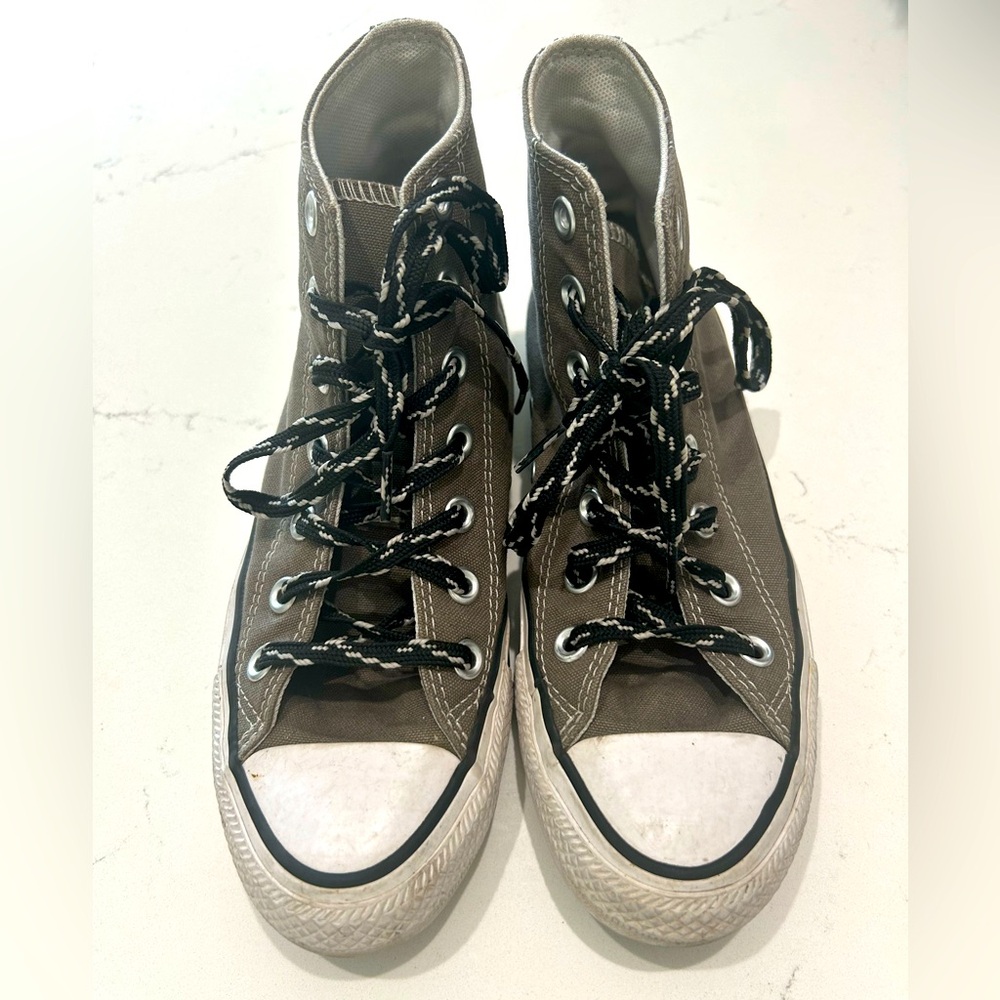Converse Sneakers with Black and White Laces